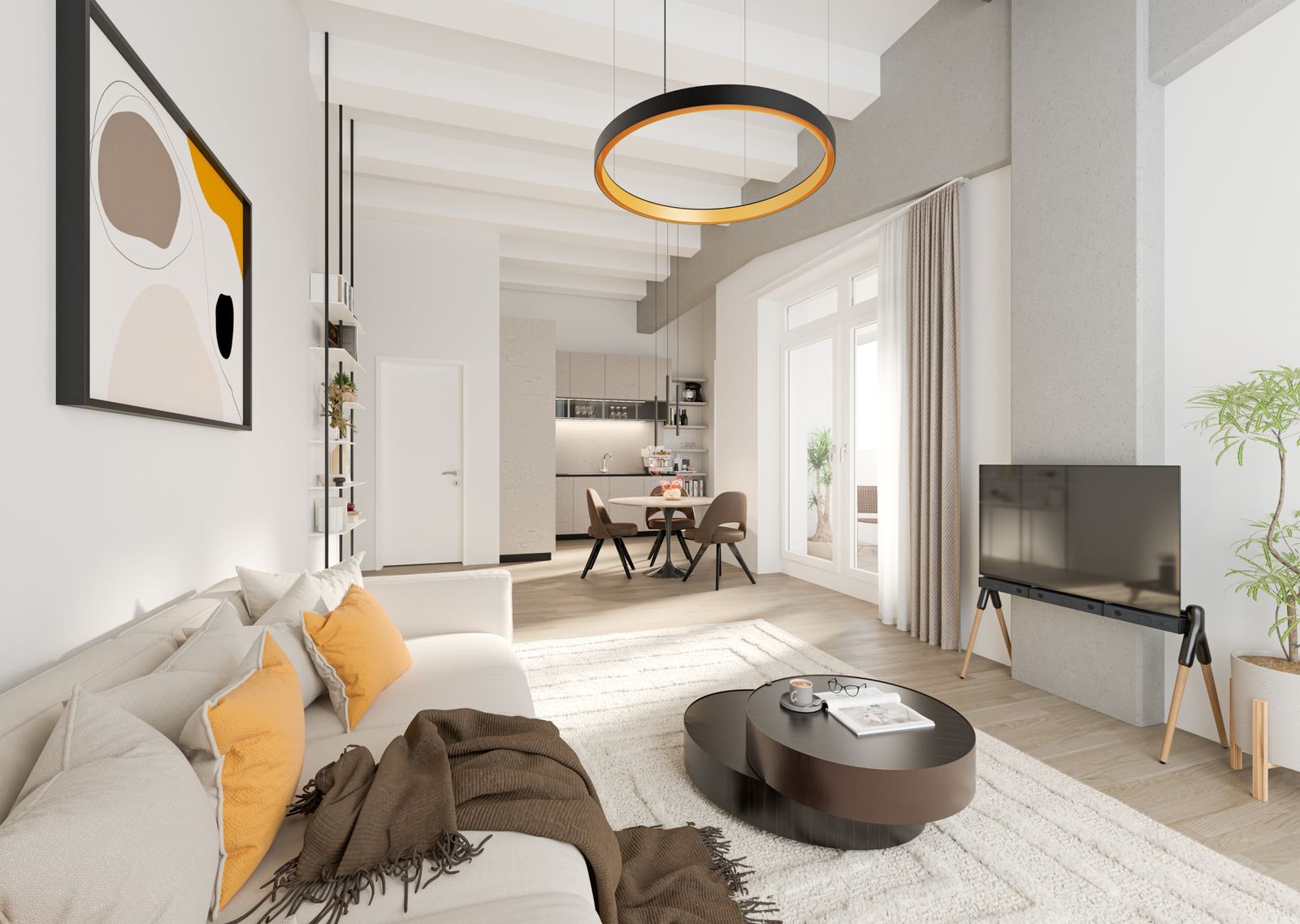 THE Q – Interior und Wohnungsperspektive